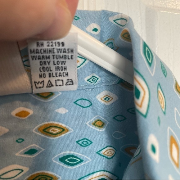 Kennington Ltd Retro Mid Century Modern Short Sleeve Shirt L - Picture 6 of 6